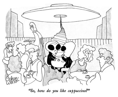"So, how do you like cappuccino?"