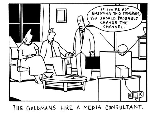THE GOLDMANS HIRE A MEDIA CONSULTANT.