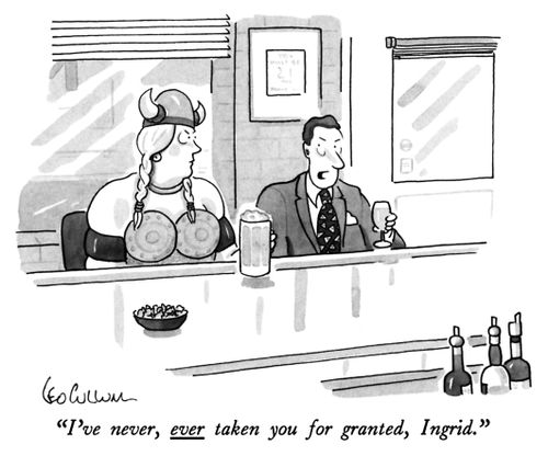 "I've never, ever taken you for granted, Ingrid."
