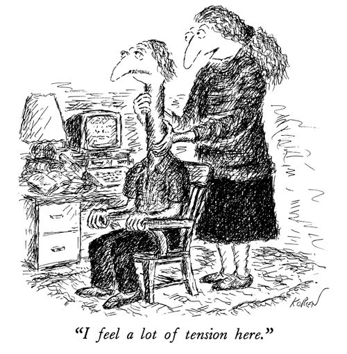 "I feel a lot of tension here."