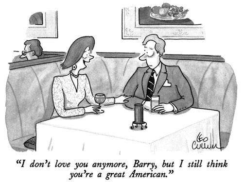 "I don't love you anymore, Barry, but I still think you're a great American."