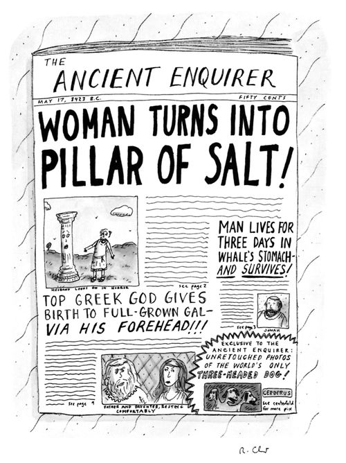 The Ancient Enquirer: Woman Turns Into Pillar of Salt!