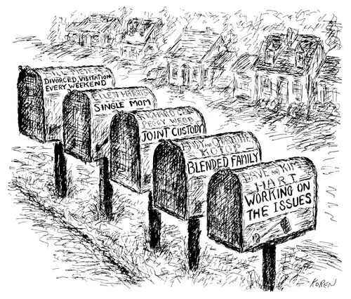 Modern relationships on mailboxes.