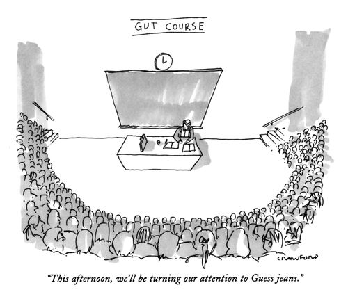 "This afternoon, we'll be turning our attention to Guess jeans."