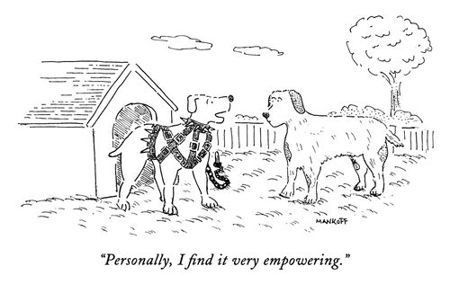 "Personally, I find it very empowering."