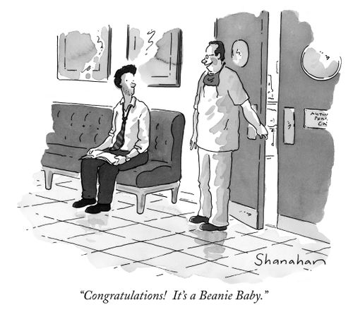 "Congratulations! It's a Beanie Baby."