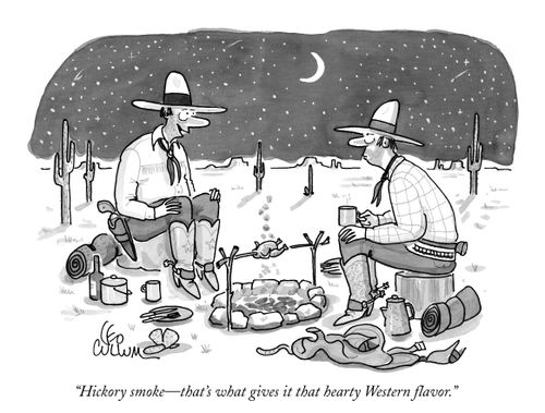 "Hickory smoke—that's what gives it that hearty Western flavor."
