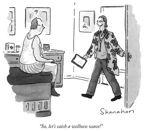 "So, let's catch a wellness wave!"