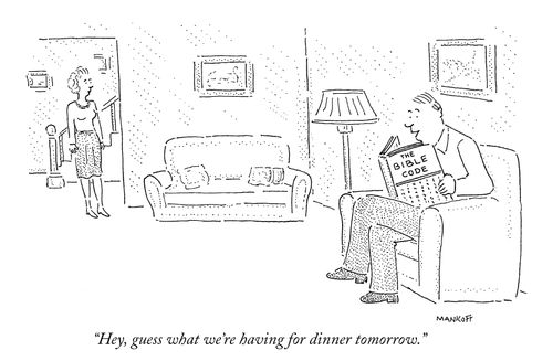 "Hey, guess what we're having for dinner tomorrow."