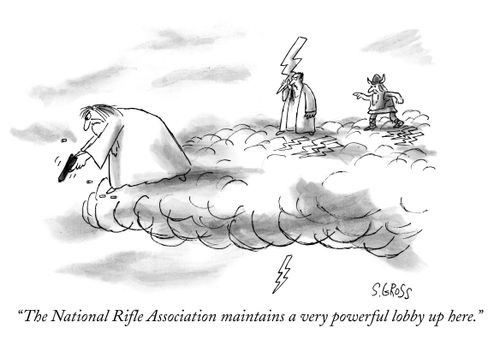 "The National Rifle Association maintains a very powerful lobby up here."