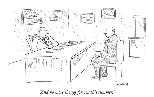 "And no more thongs for you this summer."