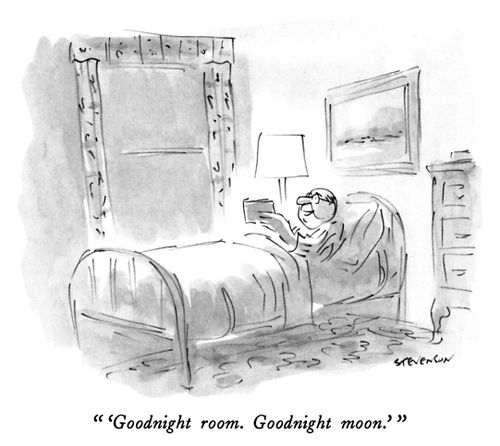 " 'Goodnight room. Goodnight moon.' "