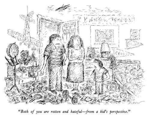 "Both of you are rotten and hateful—from a kid's perspective."