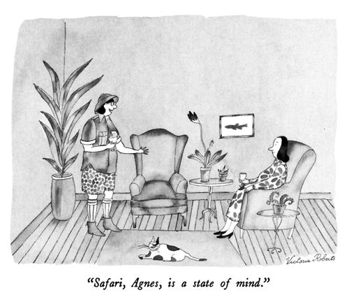 "Safari, Agnes, is a state of mind."