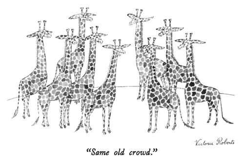 "Same old crowd."