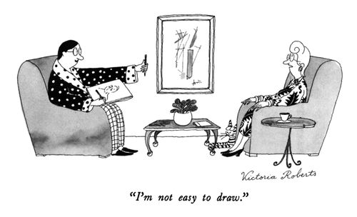 "I'm not easy to draw."