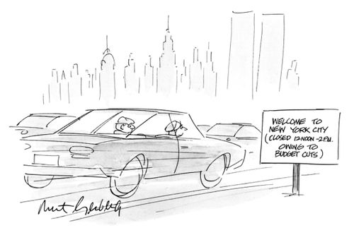 Welcome to New York (Closed 12 noon - 2 P.M. Owing To Budget Cuts)