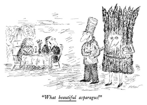 "What beautiful asparagus!"