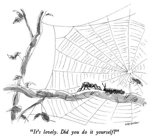 "It's lovely.  Did you do it yourself?"