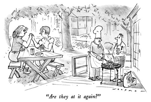 "Are they at it again?"