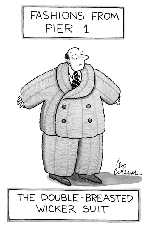 Fashions From Pier 1 - The Double-Breasted Wicker Suit
