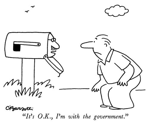 "It's O.K., I'm with the government."