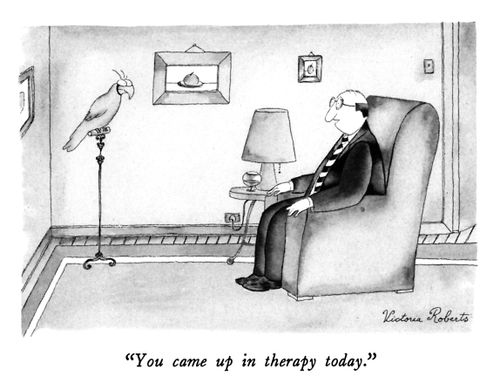 "You came up in therapy today."