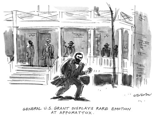 General U.S. Grant Displays Rare Emotion At Appomattox.
