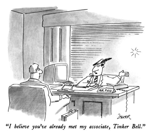 "I believe you've already met my associate, Tinker Bell."
