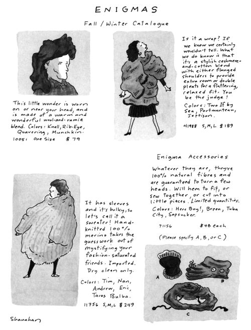 Enigmas, Fall/Winter Catalogue