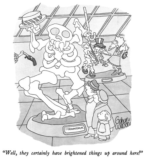 "Well, they certainly have brightened things up around here!"