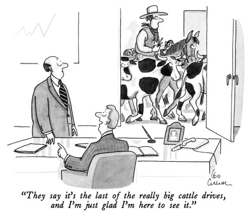 "They say it's the last of the really big cattle drives, and I'm just glad I'm here to see it."