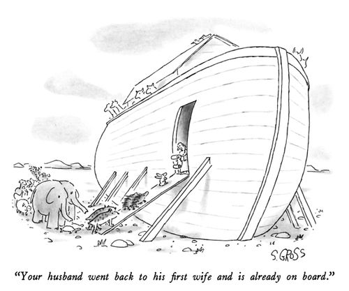 "Your husband went back to his first wife and is already on board."