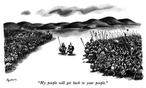 "My people will get back to your people."