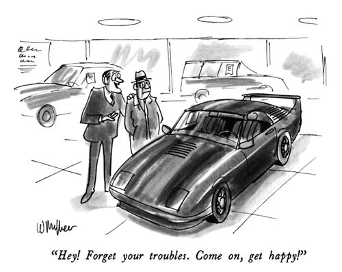 "Hey! Forget your troubles. Come on, get happy!"