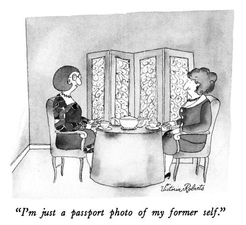 "I'm just a passport photo of my former self."