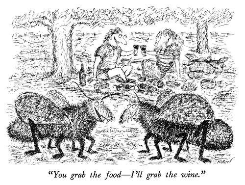 "You grab the food—I'll grab the wine."
