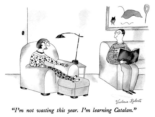 "I'm not wasting this year. I'm learning Catalan."