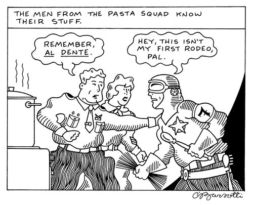 The Men From The Pasta Squad Know Their Stuff.
