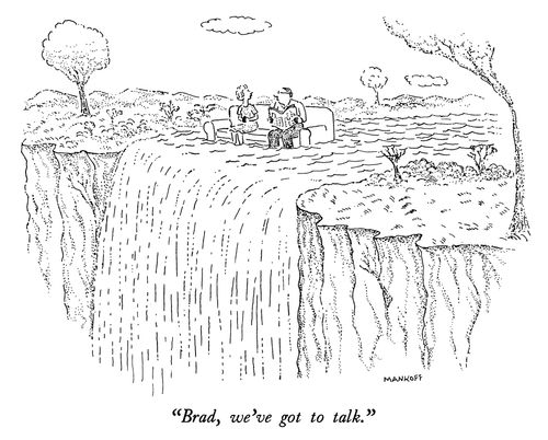"Brad, we've got to talk."