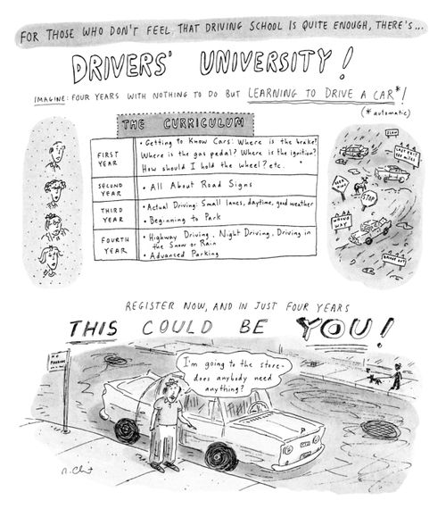 For Those Who Don't Feel That Driving School Is Quite Enough, There's...Driver's University