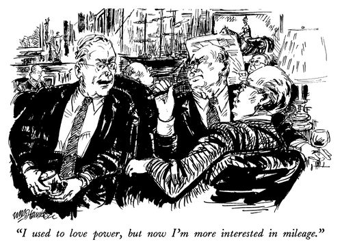 "I used to love power, but now I'm more interested in mileage."