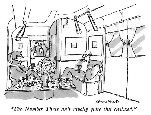 "The Number Three isn't usually quite this civilized."