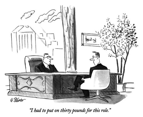 "I had to put on thirty pounds for this role."