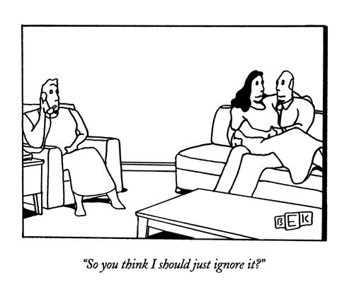"So you think I should just ignore it?"