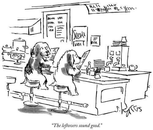 "The leftovers sound good."