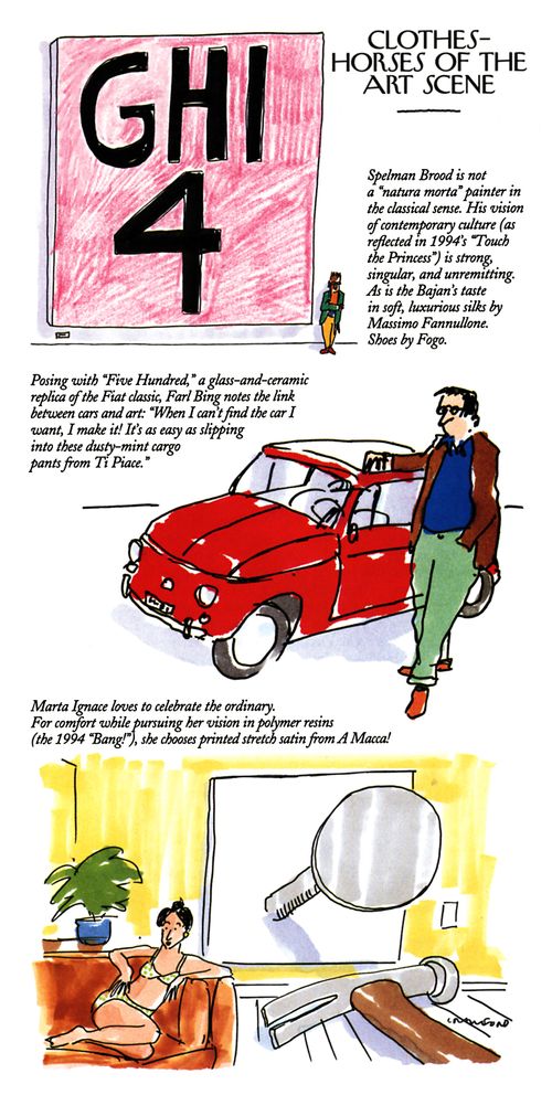 CLOTHES-HORSES OF THE ART SCENE