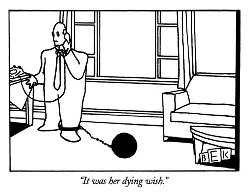 "It was her dying wish."