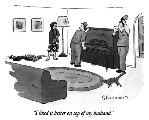 "I liked it better on top of my husband."