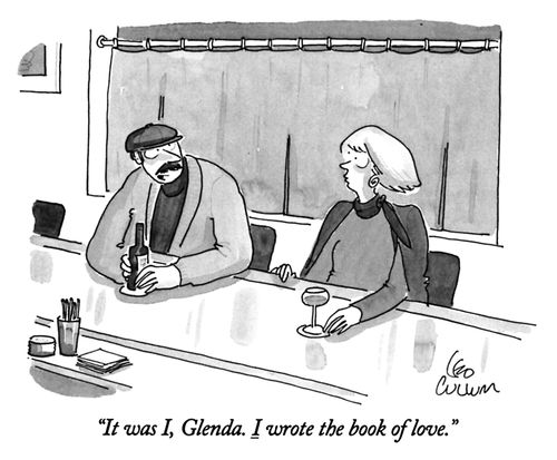 "It was I, Glenda. I wrote the book of love."